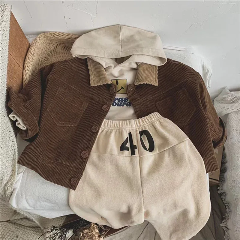 Vintage Corduroy Coat Infant Boys Outwear Clothes - Uniqwear