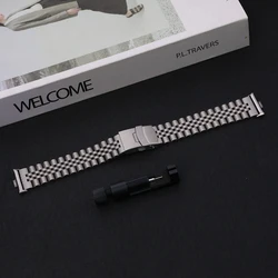 Stainless Steel Business Bracelet for Smartwatch - Metal Wristband Strap (Titanium)
