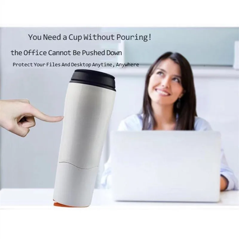 Magic suction cup will not pour water cup portable creative plastic anti-inverted non-slip anti-scalding water / bottle water bottle plastic water bottle plastic cup