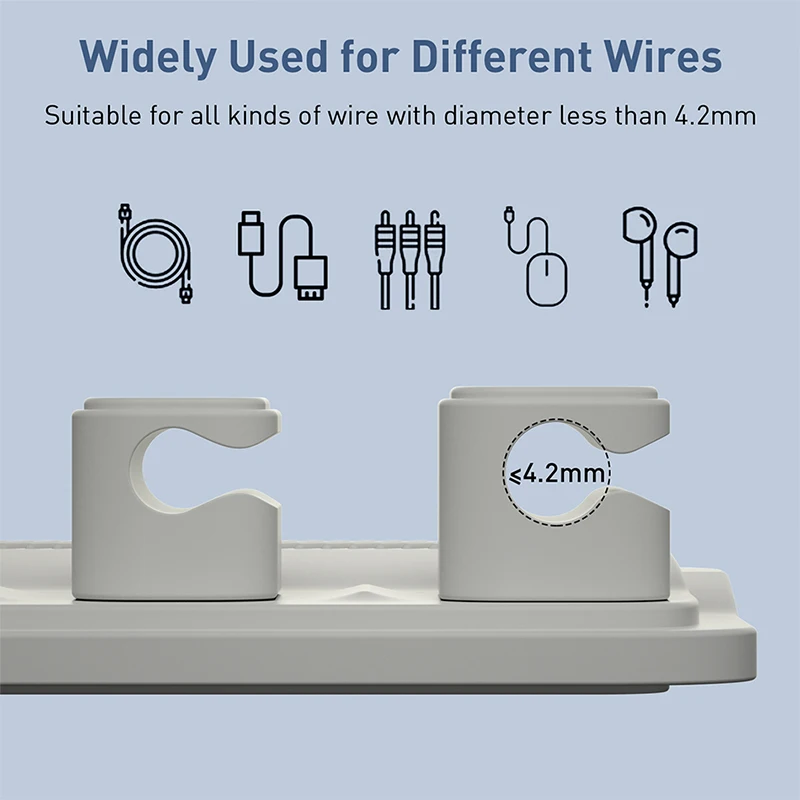 Data Wires Organizer Desktop Magnetic Cable Clip Protector Cord Winder Row Plug Self-Adhesive Fixed USB Charging Line Holder cable organizer