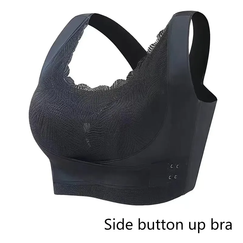 Women Lingerie Bra Gather Up Sport Camisole Underwear Black L XL 2XL Fitness Bra Breathable Exercise Yoga Running Casual