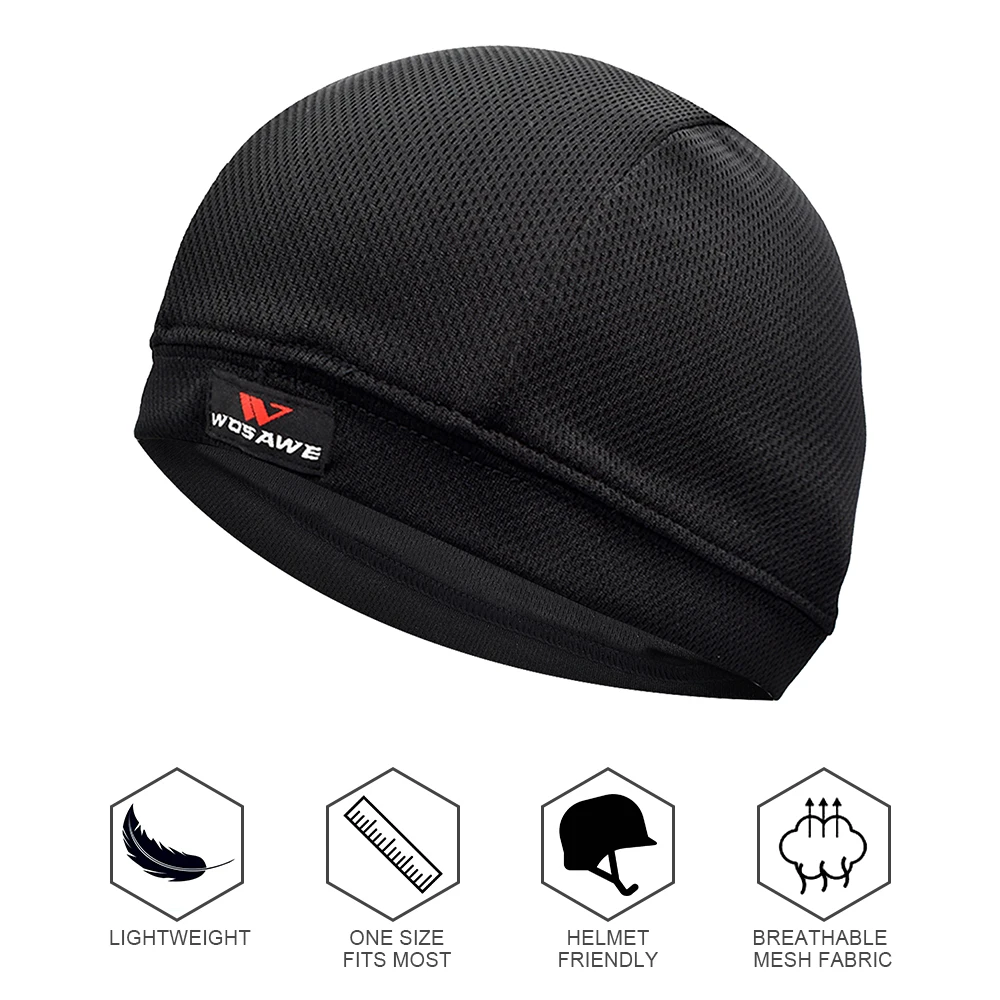 Ultralight Head Bandana Men Cycling Cap Under Helmet Quick-Dry Bike Helmet Liner Cycling Beanie Caps For Bicycle Headwear