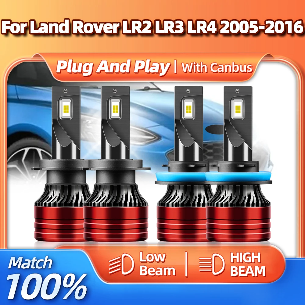 

Canbus LED Headlight Bulbs 40000LM Auto Lamp 6000K Turbo Car Light 12V For Land Rover LR2 LR3 LR4 2005-2012 2013 2014 2015 2016