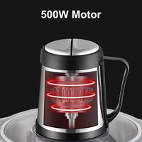 2L 3L 5L Household Stainless Steel Meat Grinder 500W High Power Blender Multifunctional Food Processor Food Chopper Electric 3