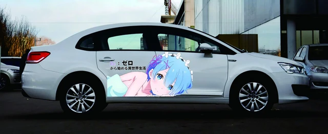 Anime ITASHA Hatsune Miku Car Wrap Car Stickers Car Decal Fits with any cars