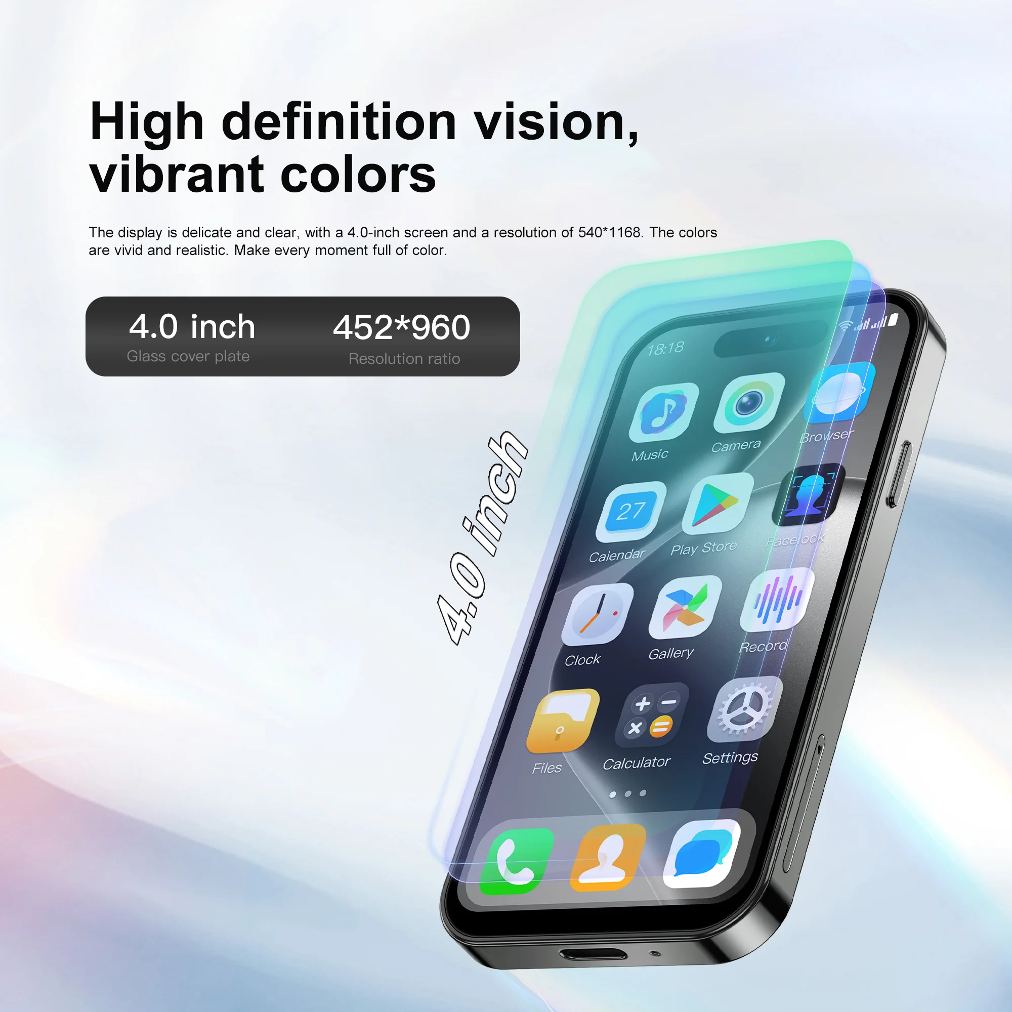 SERVO S16 MINI Card Smartphone 3G WCDMA Android 10.0 OS 2GB+16GB Play Store WiFi Face Unlock 4.0" Screen Small Cute Smart Phones