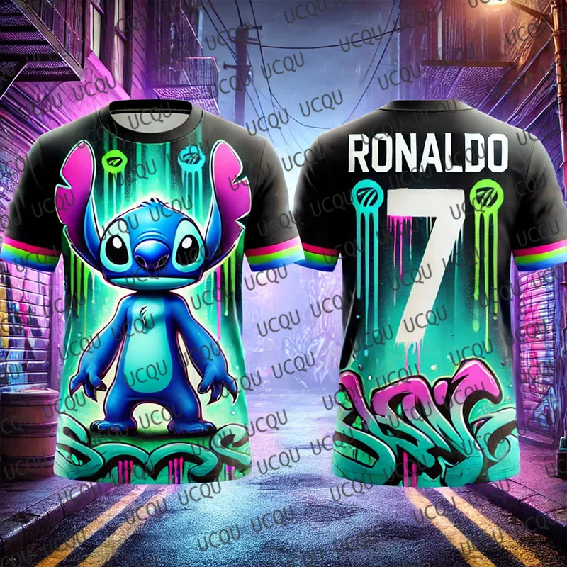 2025Special Edition Ronaldo 7 Graffiti Football Jersey Cartoon