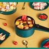 Multifunctional 220V Electric Cooker & Double Steamer for Hotpot, Noodles, Rice, Eggs, Soup. 1