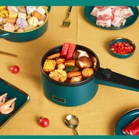 Multifunctional 220V Electric Cooker & Double Steamer for Hotpot, Noodles, Rice, Eggs, Soup. 1