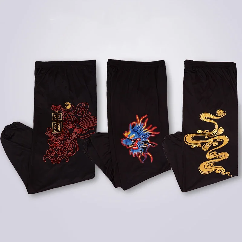 Training Pants Martial Arts Trousers Bloomers Yoga Tai Chi Trousers to Taiji Kung Fu Pants Wushu Light and Smooth