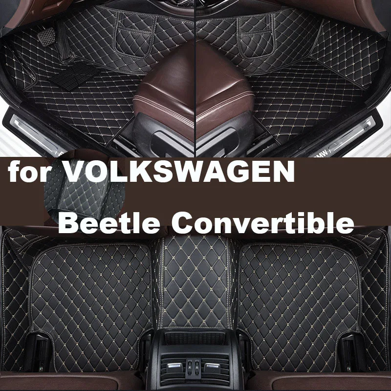 

Car Floor Mats for VOLKSWAGEN Beetle Convertible 2006-2011 Accessories Customized Auto Carpets