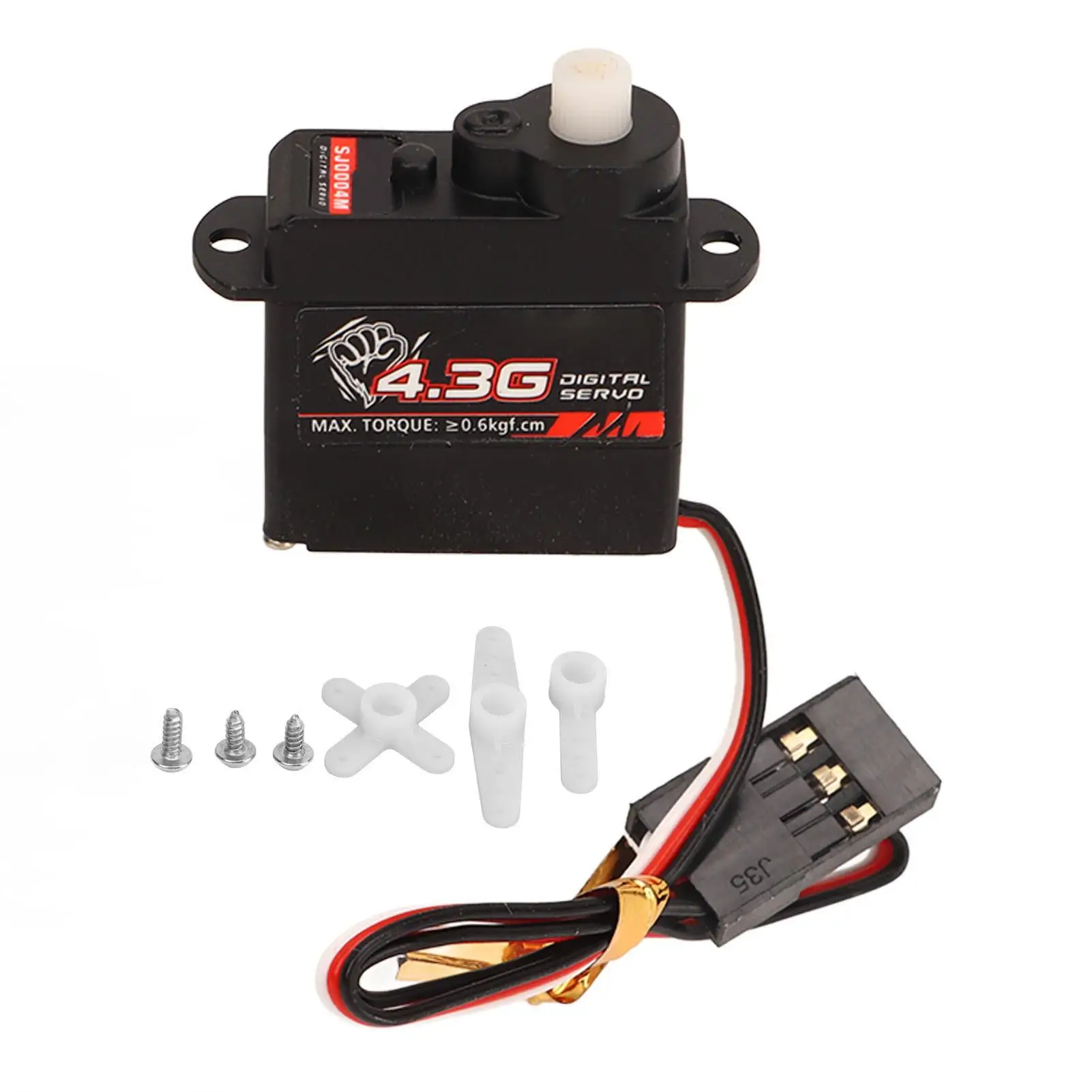 High Precision Low Noise RC Digital Servo Motor 4.8-6V for fixed Wing Aircraft-Black DC Control