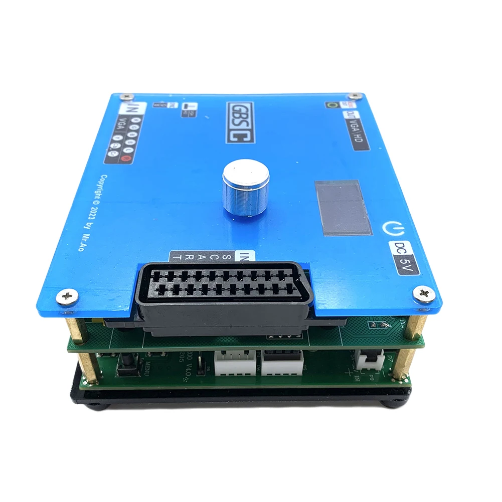 Convertitore Video GBS Control con Schermo LCD, Adattatore Video HD per Giochi Arcade, Convertitore RGBS RCA/VGA a VGA/RCA per Console PS2