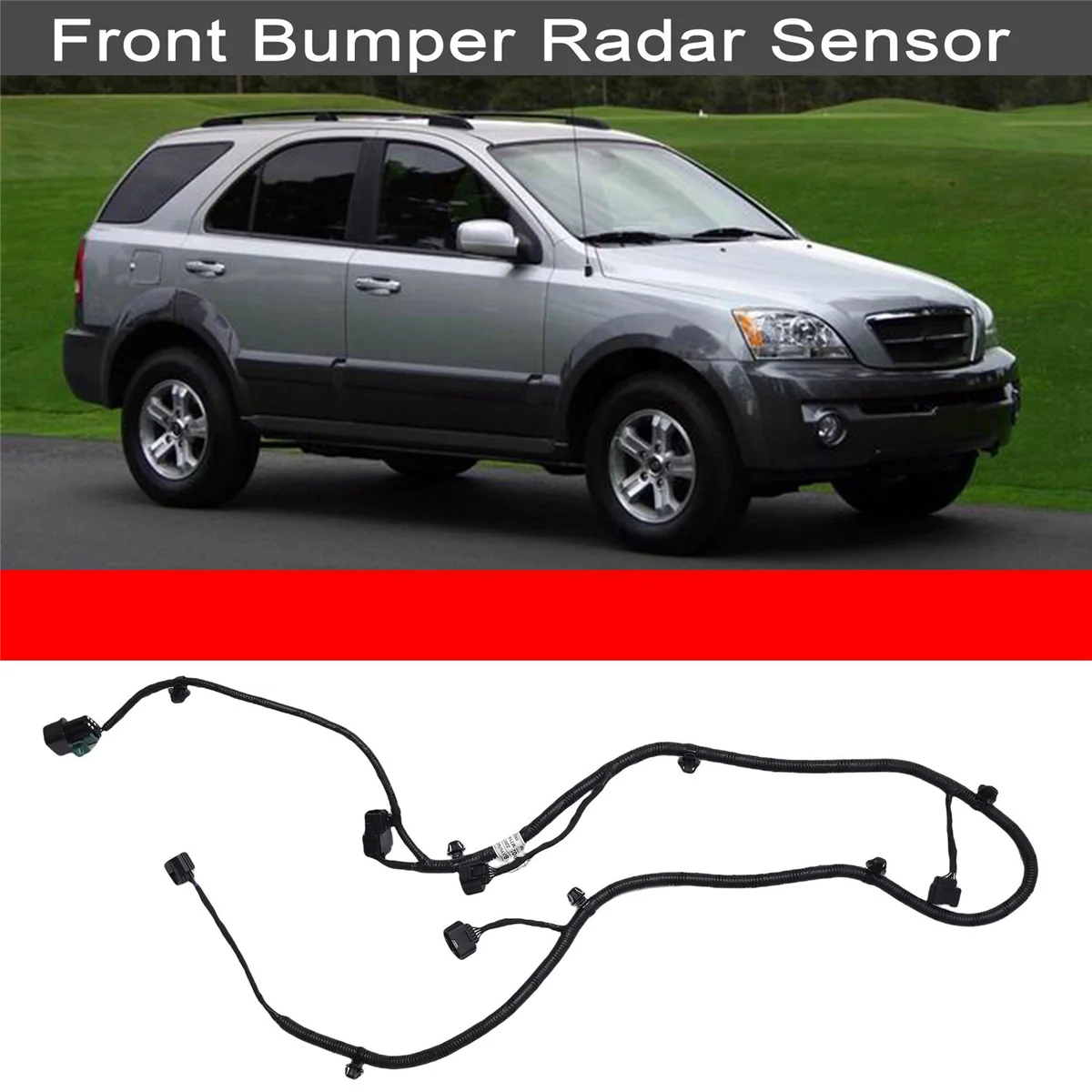 

91840-2P022 Car Front Bumper Radar Sensor Parking Device Connect the Harness Wires Plug for Kia Sorento 2013-2015