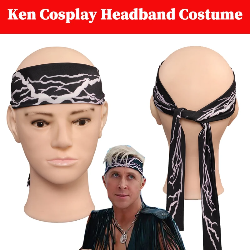 

Ken Headband Cosplay Head Band Costume Props Movie Barbei Disguise Roleplay Headgear Halloween Carnival Party Suits Accessories