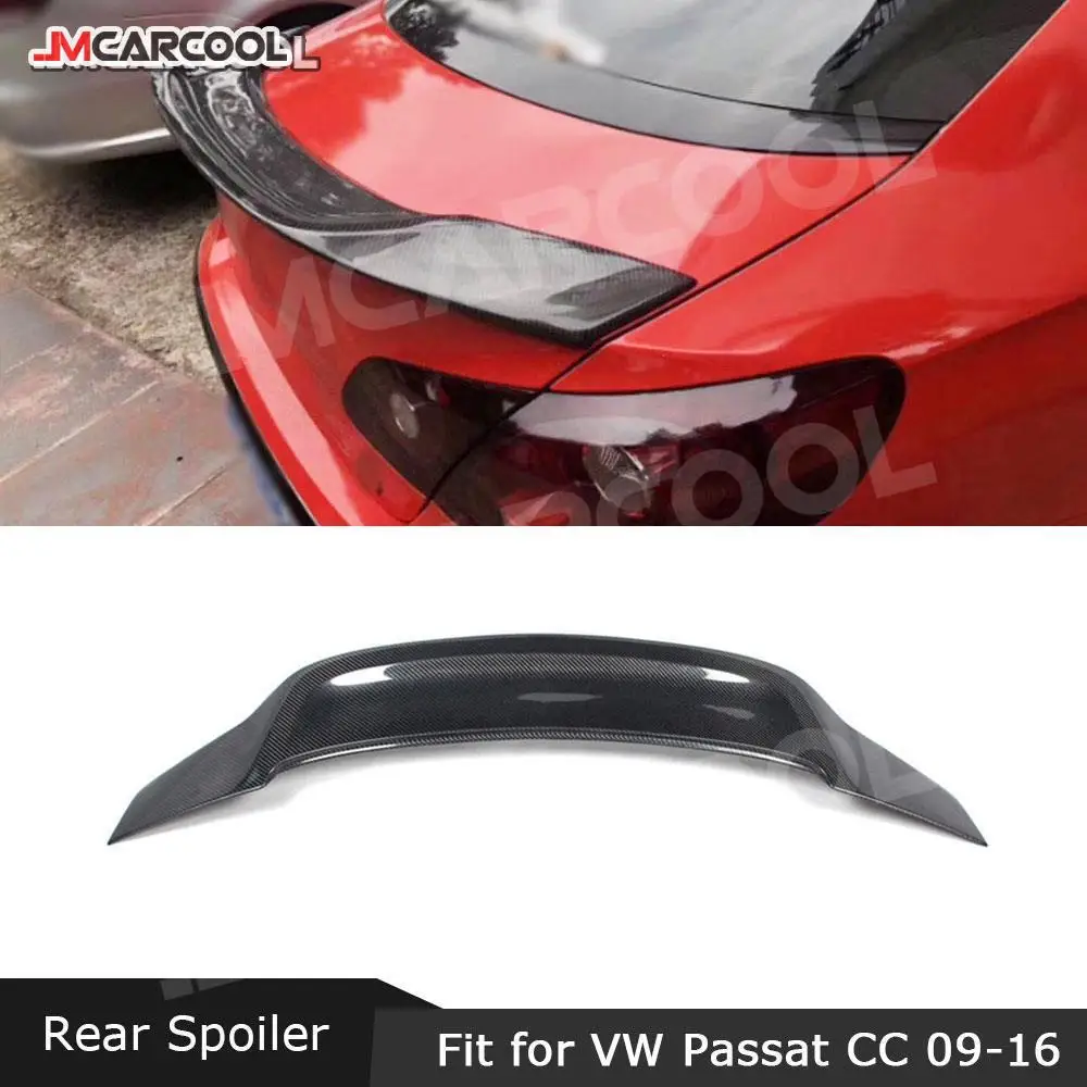 

Carbon fiber/FRP Car Accessorise Rear Boot Spoiler Lip Wings for Volkswagen VW Passat CC Sandard 2009-2016 ABS Gloss Black