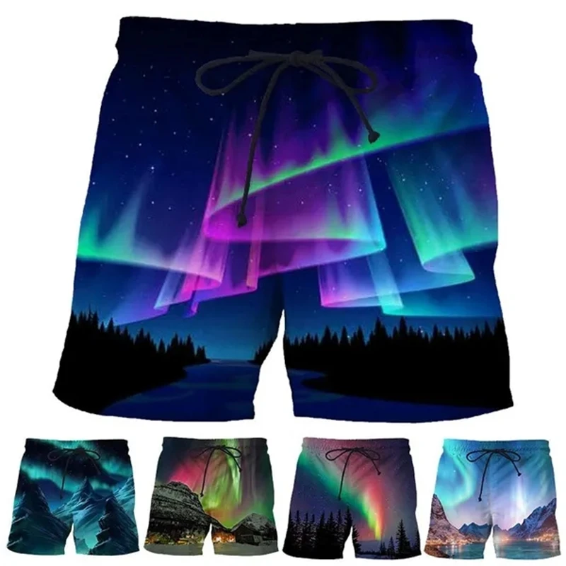 

New Summer Colorful Space Men'swomen's Fashion Beach Shorts 3D Printing Galaxy Graphic Shorts Comfortable And Breathable Shorts