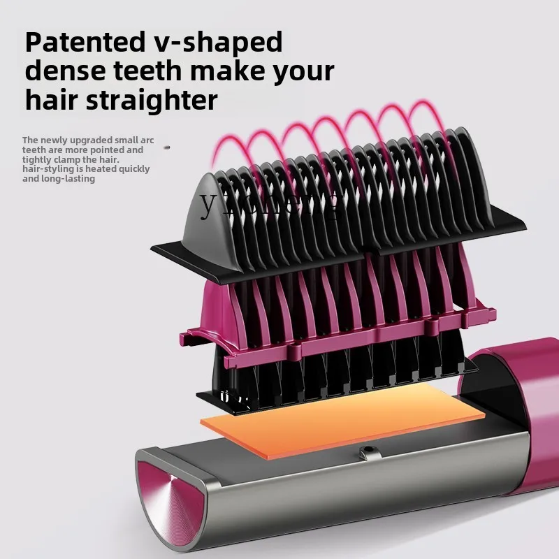 XL straight hair comb, negative ion does not hurt the hair, rechargeable version, portable straight plate clip, dual-purpose 5