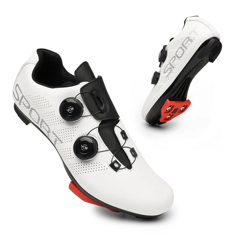 MTB Cycling Shoes Men Flat Pedal Speed Bicycle Sneaker Ultralight Road Bike Shoes Women Self-locking Cleats Spd Cycling Footwear