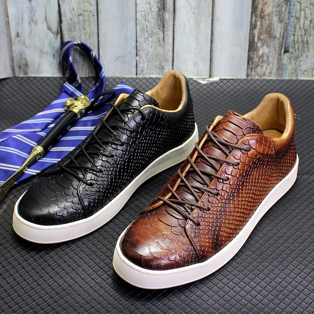 Men's Brown Designer Sneakers