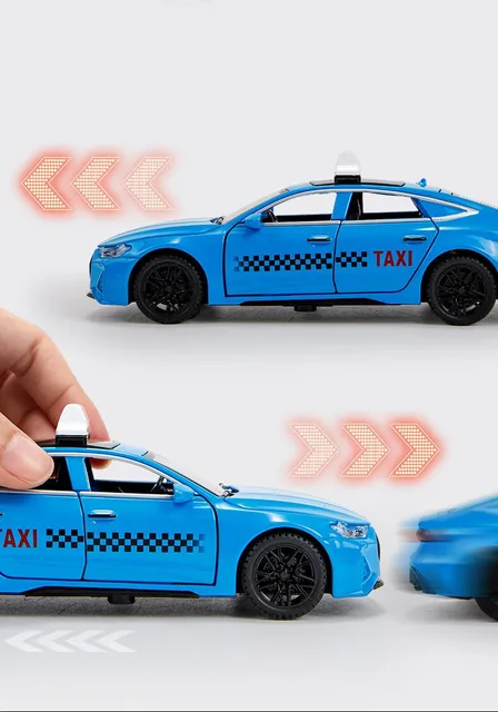 1:32 Audi RS7 Alloy Taxi Car Model Diecasts & Toys Vehicles