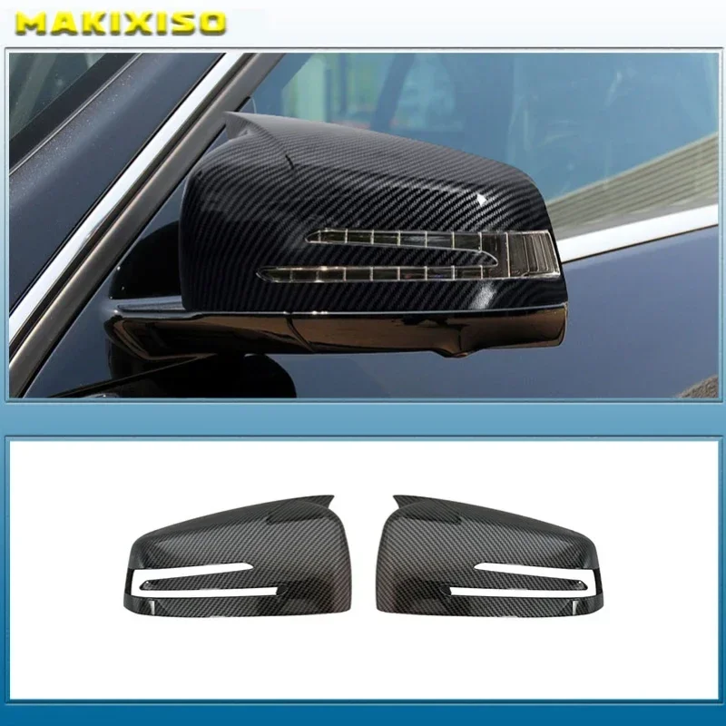 

For Mercedes Benz A B C E S CLA GLA GLK Class W176 W246 W204 W212 W221 C177 X204 X156 Carbon Fiber Car Rearview Mirror Cover