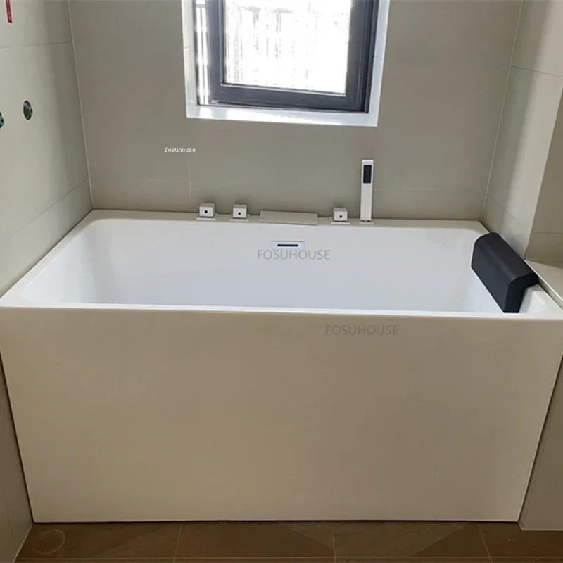 Acrylic Adult Portable Bathtub Bathroom Whirlpool Bathtub Adults Portable Household Small Apartment Creative Massage