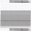 100 Pcs 07mm Black Office Push-button Ballpoint Pen Refill 100pcs Neutral Refills Portable Decor Filling Gel Fine 4