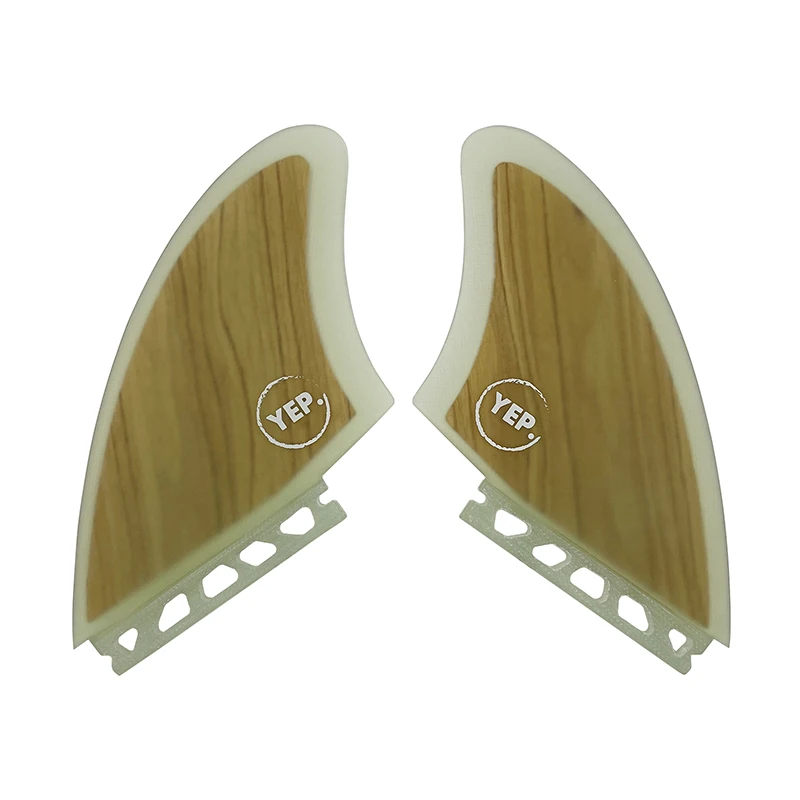 UPSURF FUTURE Keel Fins Fibreglass Fins For Surfboard Bamboo Twin tabs Quilhas Funboard Fin For Water Sport Thruster K2 Surf Fin