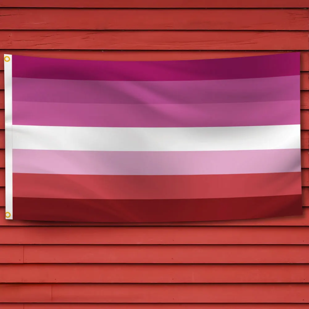 60x90cm Rainbow Flag LGBTQ+ Gay Pride Banner Colorful Gay Pride Striped Flag for Intersex Community Intersex Progress Bisexual