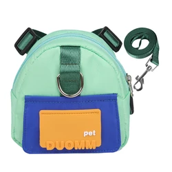 Escape Proof No Pull Pet Vest with Leash for Outdoor Adventures - Harness and Backpack Set (A)