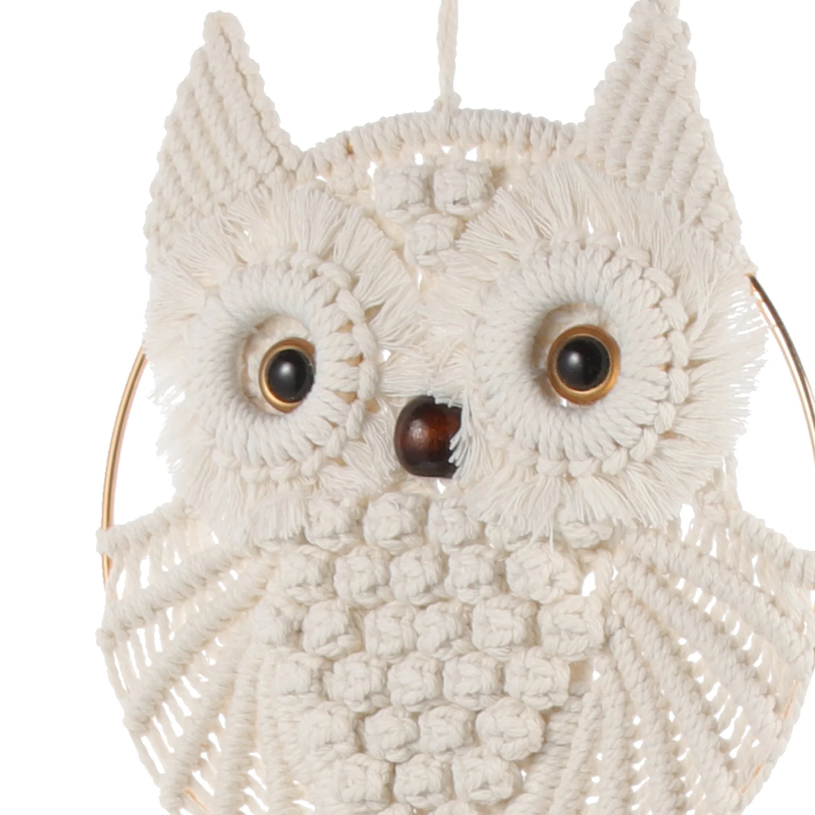 

Owl Tapestry Office Decor Woven Wall Hanging Curtain Modeling Home Decoration Shape Cotton Rope Hand-Woven Tassel