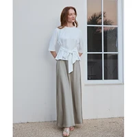 T-shirt enveloppant pour femme AP SS26, vêtements décontractés pour femme, 2 couleurs disponibles, style ample 4