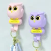 Creative Wall Hanger Automatic Open Close Eyes Owl Key Holder Key Hanger Storage Hook for Hanging Towels Hats Coat Bags Key 1