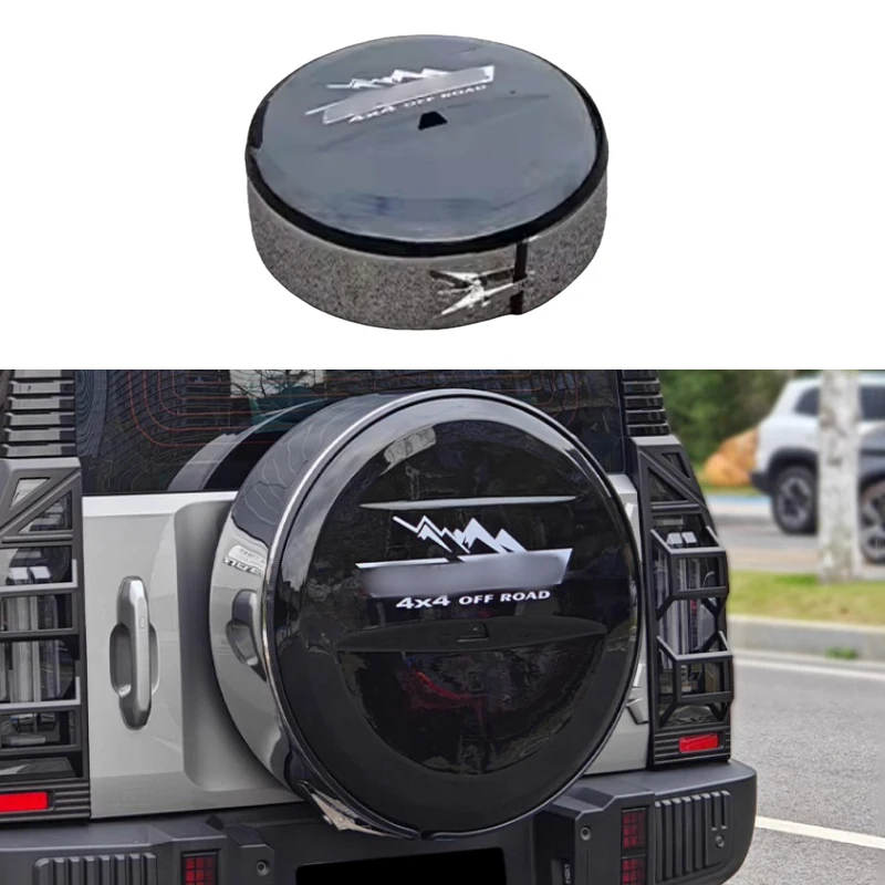 

Полноразмерная крышка автомобильной запасной шины, подходит для JETOUR Traveler T2, утолщенная задняя крышка из нержавеющей стали, детали для модификации внешней части автомобиля