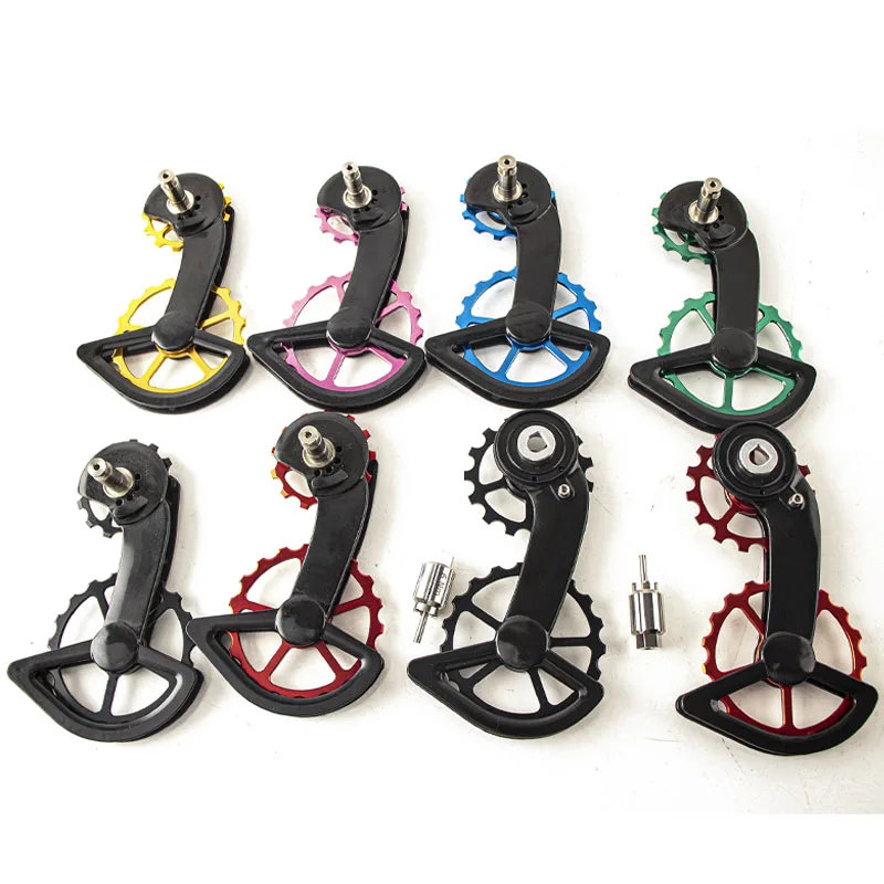 Bike Derailleurs CS Bicycle Ceramic Peilin Carbon Oversized Jockey Pulley Rear Guide Wheel for Shimano R8000 R7000 105 FORCE RED AXS