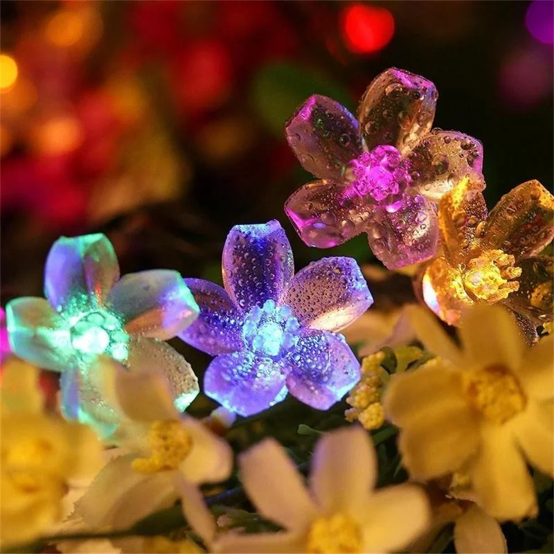 

Sakura Street Garland Lawn Lamp Garden Christmas Wedding Decor Light Solar Led Light Outdoor Fairy String Lights Decoration