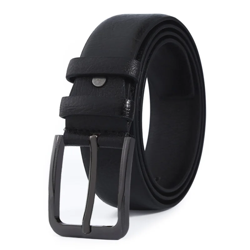 2023 New 3.7cm Belt For Men's Leisure Travel Leather Waist Seal Durable Luxury Alloy Needle Buckle Design Business Work Belt