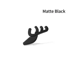 Creative Metal Car Fender Side Decor Bumper Sticker (Matte black)