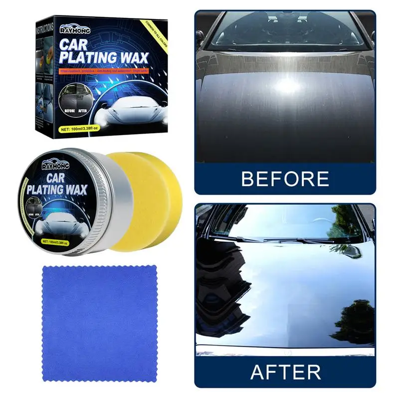 

Car Wax Crystal Plating Set Auto Quick Top Coatings Care Polish Hard Glossy Wax Layer Covering Paint Mirror Shine Polish For Car