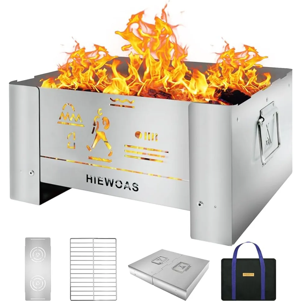 hiewoas-foyer-portable-avec-barbecue-gril-en-acier-inoxydable-pour-le-camping-foyer-de-camping-pliable-petit-foyer-au-feu-de-joie