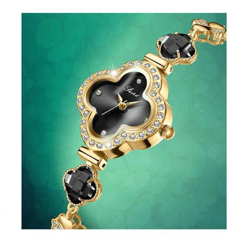 Four-Leaf Clover Watch, Women's Elegant Fashion Watch, Universal Niche Accessible Luxury Popular Noble Bracelet Watch, Chain Gift Best Choice 3
