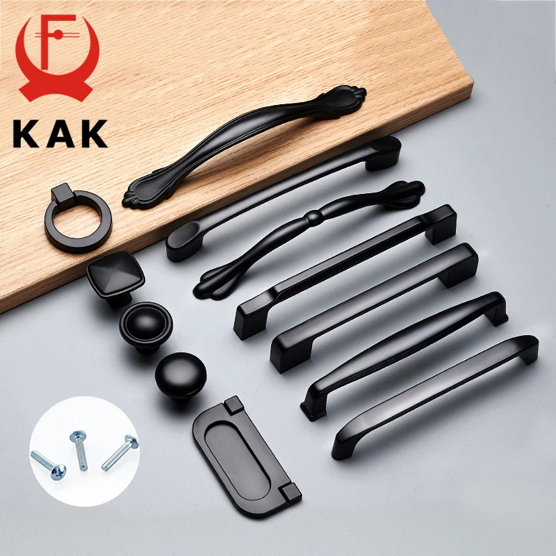 Cabinet handles KAK American style Solid aluminum alloy Kitchen cupboard pulls Drawer knobs Furniture handle hardware