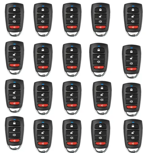10/5pcs ABCD / Lock Unlock 4Button 433MHz Metal Push Button Remote Control Transmitter Universal 4 Buttons Garage Door Opener - Image 7