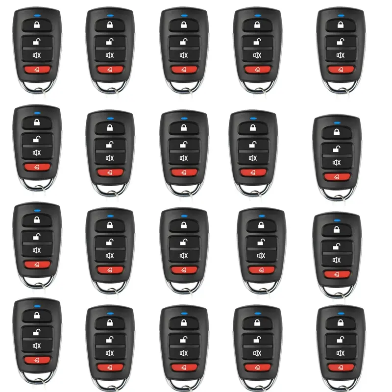 10/5pcs ABCD / Lock Unlock 4Button 433MHz Metal Push Button Remote Control Transmitter Universal 4 Buttons Garage Door Opener - Image 7