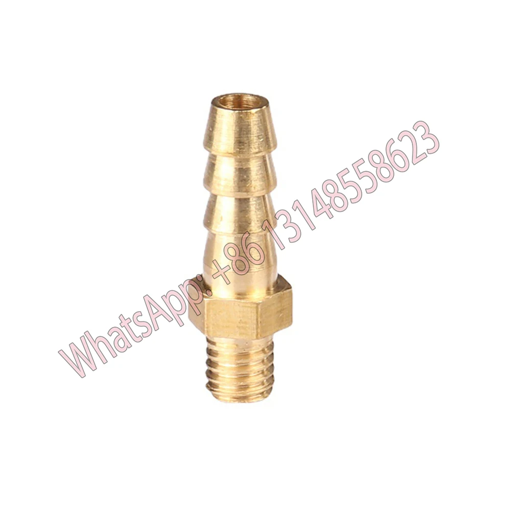 5PCS 2.5mm 3mm 4mm 5mm 6mm 8mm 10mm OD Hose Barb M3 M4 M5 M6 M8 Metric Male Thread Brass Pipe Fitting Coupler Connector Ada 2