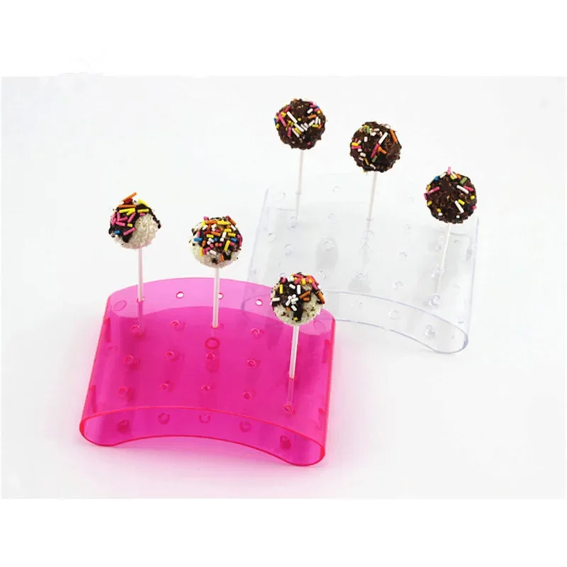 20 Holes Cake Pop Lollipop Stand Display Holder Bases Shelf DIY Baking Tools U Shaped Display DIY Bakeware Cake shelves