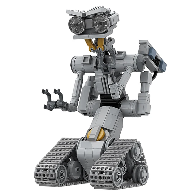 MOC Movie Shorted-Circuits Military Emotional Robot Building Block Set for Astroed Robots Johnnyed 5 Model Brick Toy KIds Gift 1