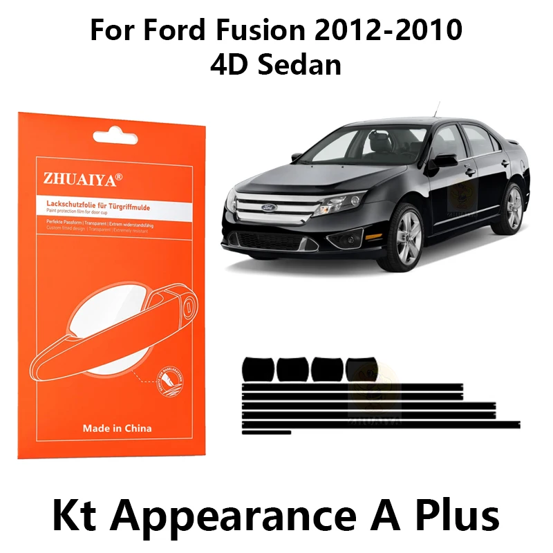 

Защитная пленка ZHUAIYA для красок дверной ручки, ТПУ PPF для Ford Fusion 2012-2010 4D Седан