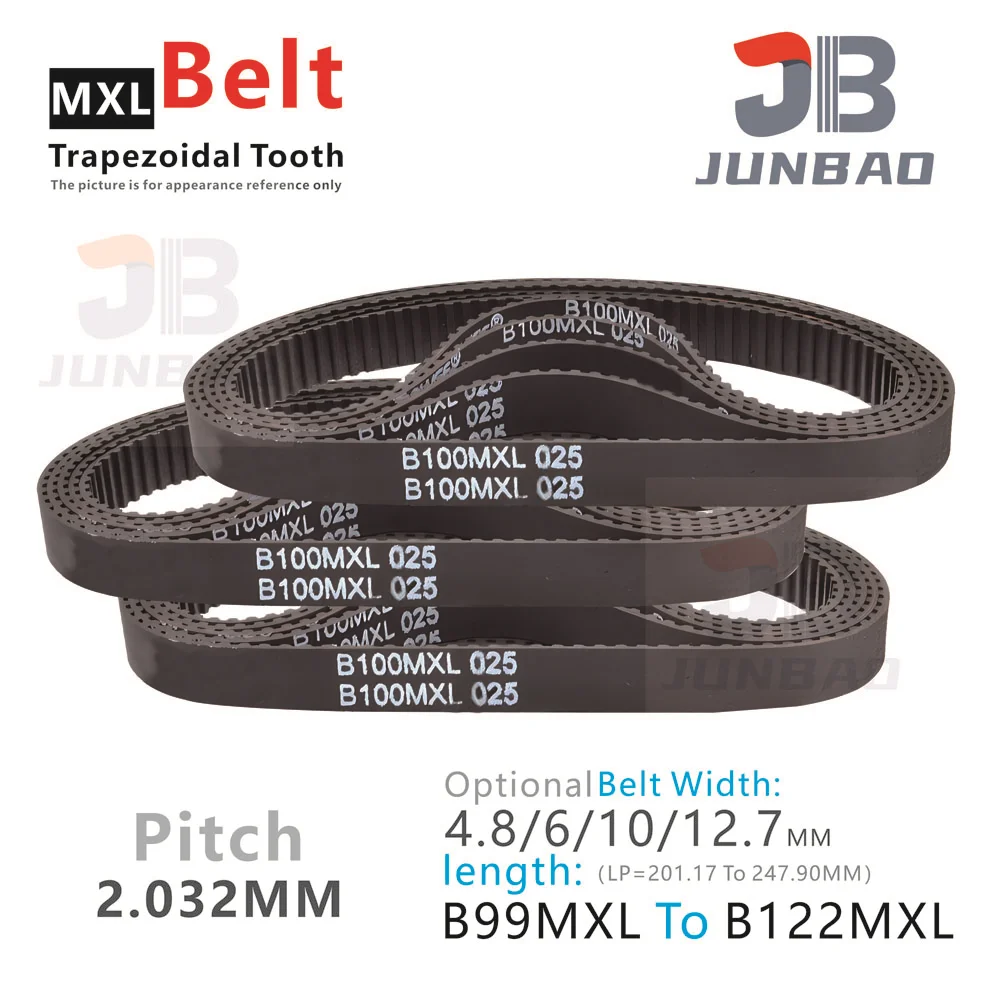 Trapezoidal Tooth B99 To B122 MXL Timing Belt Length LP 201 17 To 247 trapezoidal-tooth-b99-to-b122-mxl-timing-belt-length-lp-201-17-to-247